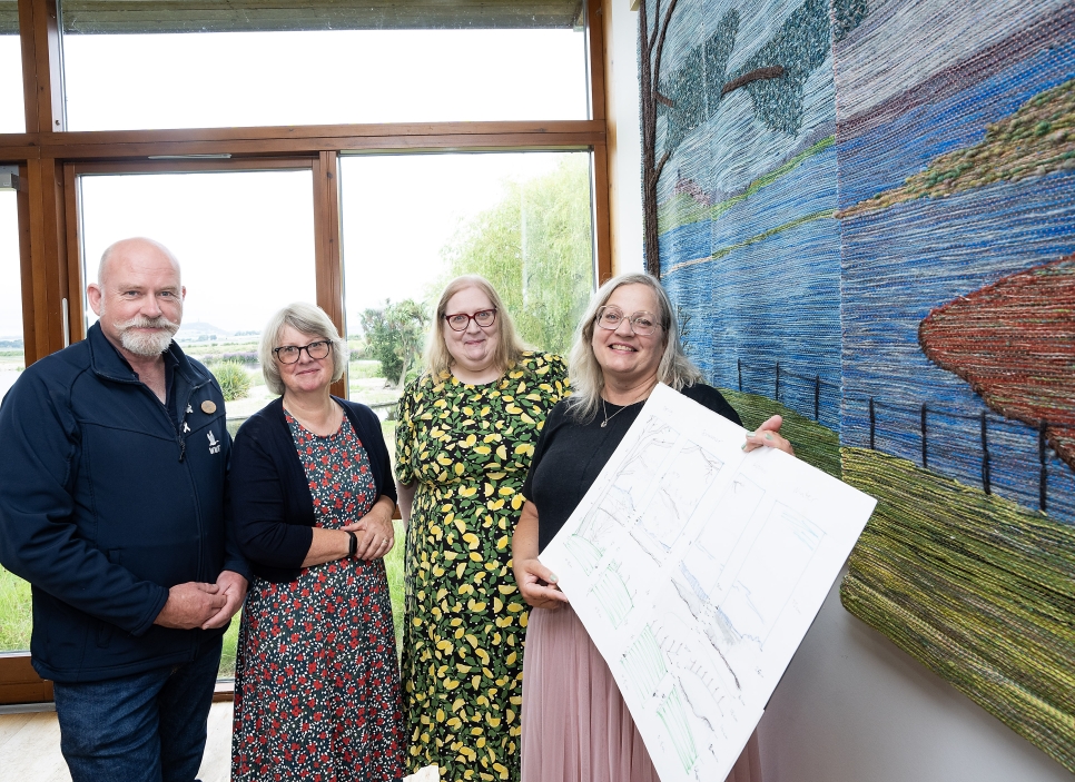 Inspiring Textiles Project unveils stunning art installation at Castle Espie